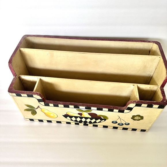 MacKenzie-Childs Look Alike Set Recipe Book & File Organizer / Organizer - Picture 3 of 10